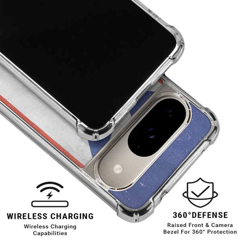 Puerto Rico Flag Distressed Google Pixel 10 Clear Case